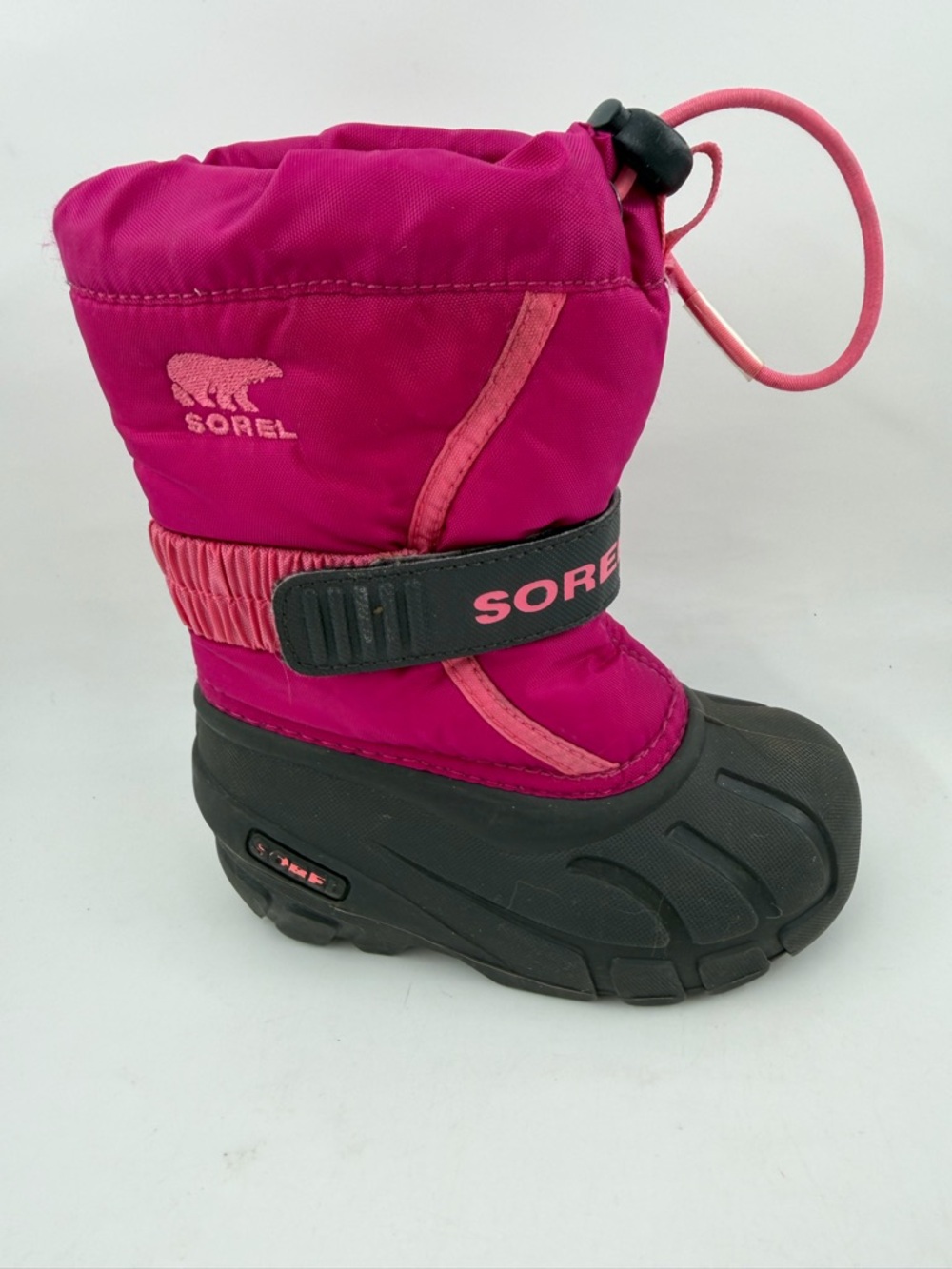 Sorel Kid’s Explorer Waterproof Hook & Loop -SZ 8 C- Insulated Winter Snow Boots
